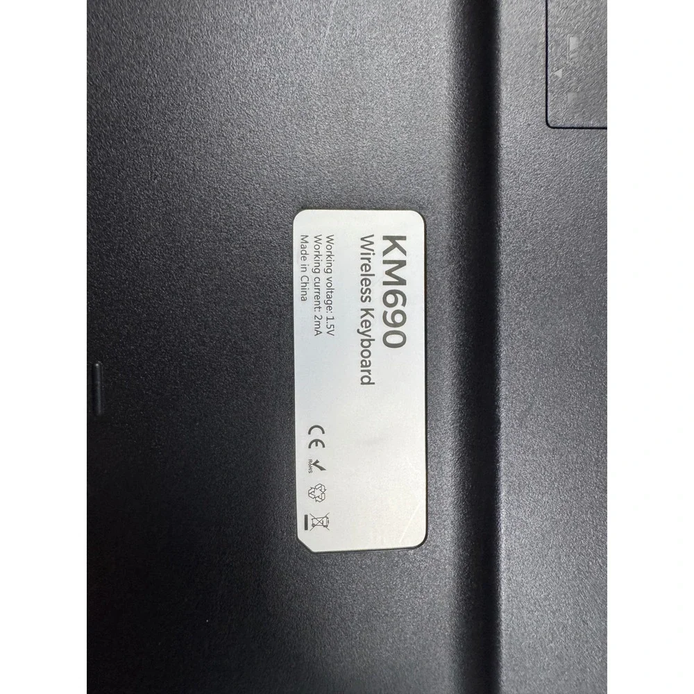 KM690‎ Wireless Keyboard and New Dell Wired Mouse Combo Full Size Black Slim